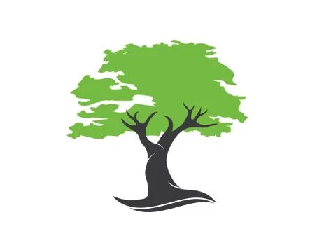 Tree leaf vector logo design, eco-friendly Stock Illustration