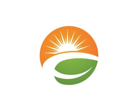 Tree leaf vector logo design, eco-friendly concept Stock Illustration