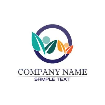 Tree leaf vector logo design, eco-friendly concept. Stock Illustration