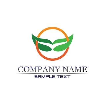 Tree leaf vector logo design, eco-friendly concept. Stock Illustration