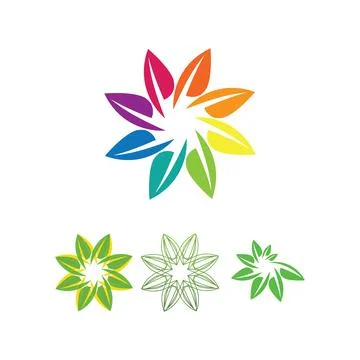 Tree leaf vector logo design, eco-friendly concept. Illustrazione stock