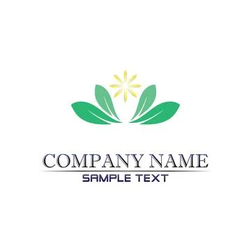Tree leaf vector logo design, eco-friendly concept. 스톡 일러스트