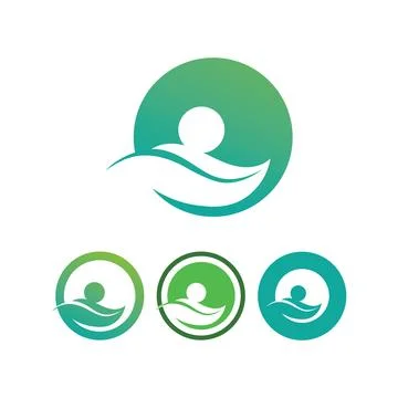 Tree leaf vector logo design, eco-friendly concept. Illustrazione stock