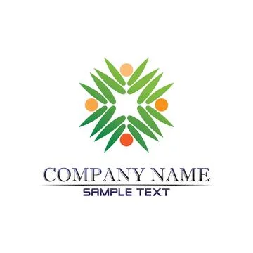 Tree leaf vector logo design, eco-friendly concept. Stock Illustration
