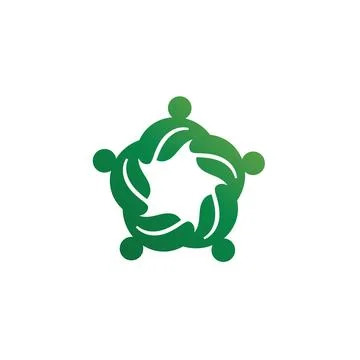 Tree leaf vector logo design, eco-friendly concept. Illustrazione stock