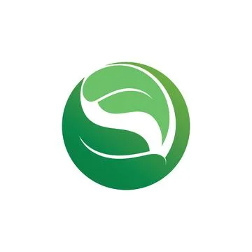 Tree leaf vector logo design, eco-friendly concept. Illustrazione stock