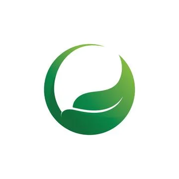 Tree leaf vector logo design, eco-friendly concept. Illustrazione stock