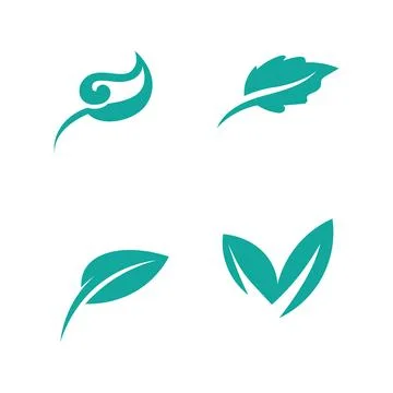 Tree leaf vector logo design, eco-friendly concept. Stock Illustration