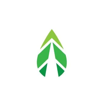 Tree leaf vector logo design, eco-friendly concept. Stock Illustration