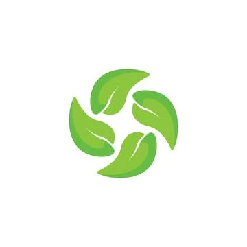 Tree leaf vector logo design, eco-friendly concept. Stock Illustration