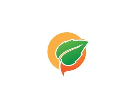 Tree leaf vector logo design, eco-friendly concept. Stock Illustration