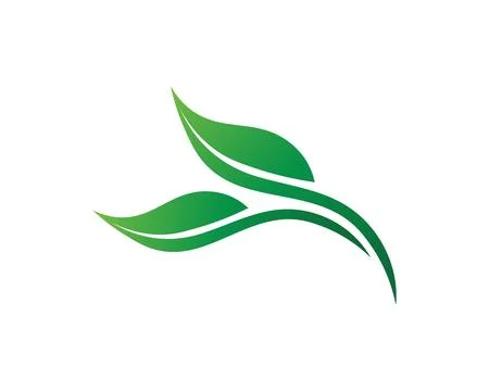 Tree leaf vector logo design, eco-friendly concept. Illustrazione stock