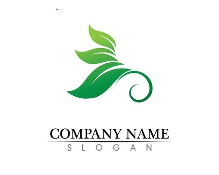 Tree leaf vector logo design, eco-friendly concept. Stock Illustration
