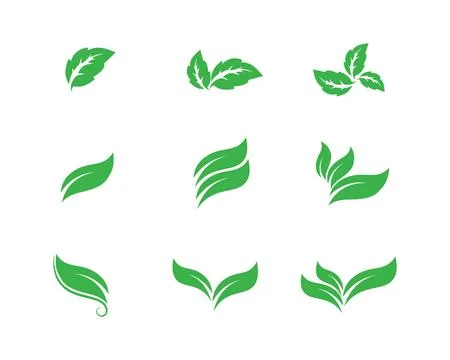 Tree leaf vector logo design, eco-friendly concept. Stock Illustration
