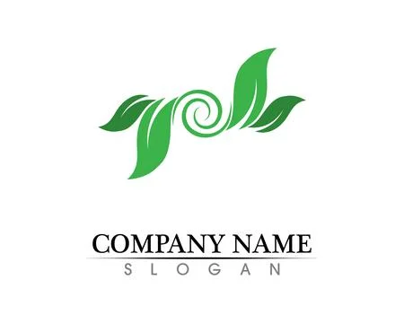 Tree leaf vector logo design, eco-friendly concept. Illustrazione stock