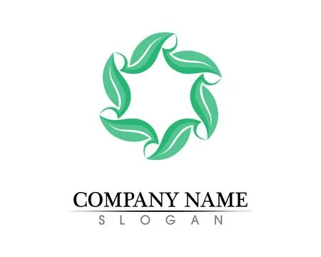 Tree leaf vector logo design, eco-friendly concept. Stock Illustration