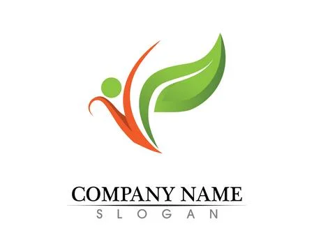 Tree leaf vector logo design, eco-friendly concept. Stock Illustration