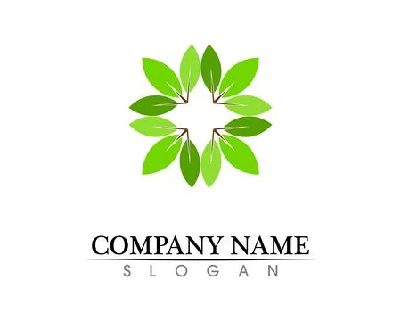 Tree leaf vector logo design, eco-friendly concept. Stock Illustration