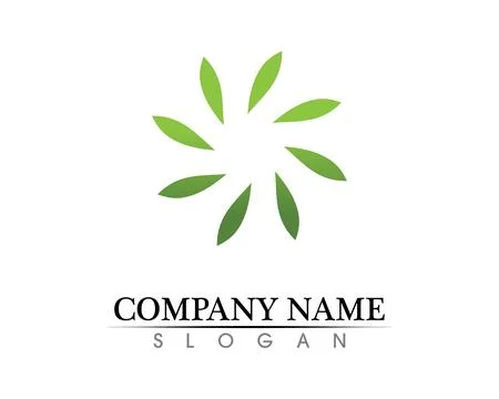 Tree leaf vector logo design, eco-friendly concept. 스톡 일러스트
