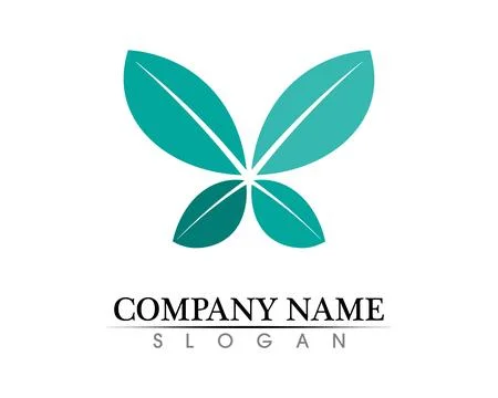 Tree leaf vector logo design, eco-friendly concept. Illustrazione stock