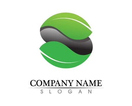 Tree leaf vector logo design, eco-friendly concept. Illustrazione stock