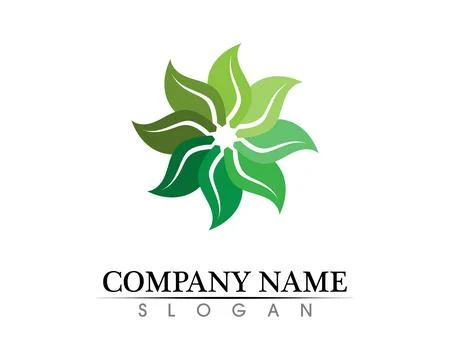 Tree leaf vector logo design, eco-friendly concept. 스톡 일러스트