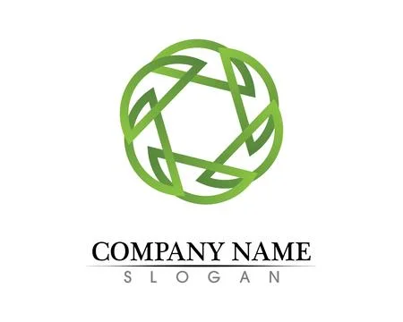 Tree leaf vector logo design, eco-friendly concept. Illustrazione stock
