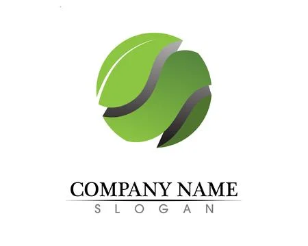 Tree leaf vector logo design, eco-friendly concept. Illustrazione stock