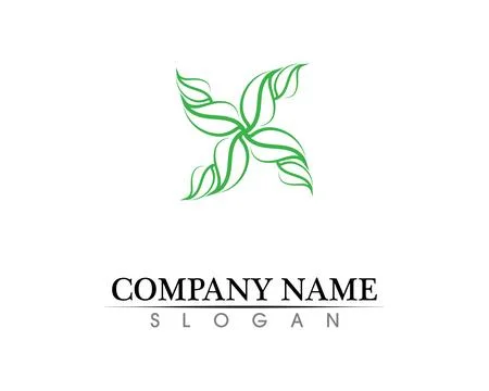 Tree leaf vector logo design, eco-friendly concept. Illustrazione stock
