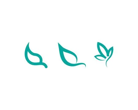Tree leaf vector logo design, eco-friendly concept. Illustrazione stock