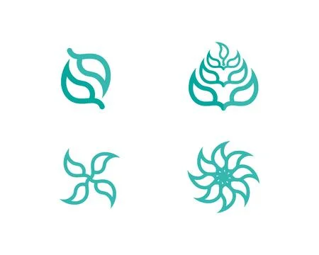 Tree leaf vector logo design, eco-friendly concept. Illustrazione stock