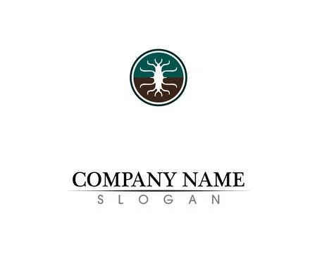 Tree leaf vector logo design, eco-friendly concept. Illustrazione stock