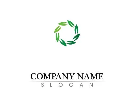 Tree leaf vector logo design, eco-friendly concept. Stock Illustration