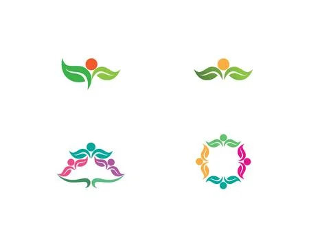 Tree leaf vector logo design, eco-friendly concept. Illustrazione stock