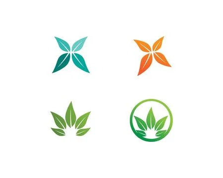 Tree leaf vector logo design, eco-friendly concept. Stock Illustration