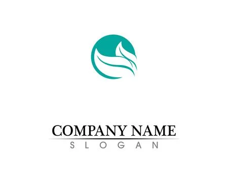 Tree leaf vector logo design, eco-friendly concept. Illustrazione stock