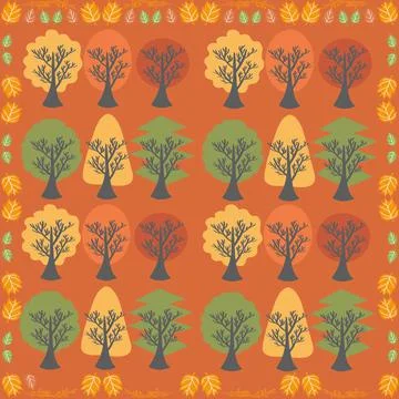 Tree, leaf, vector, nature, autumn, branch, design, illustration, silhouette, sp Stock Photos