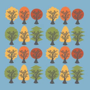 Tree, leaf, vector, nature, autumn, branch, design, illustration, silhouette, sp Stock Photos