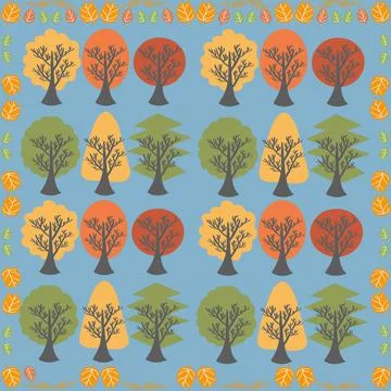 Tree, leaf, vector, nature, autumn, branch, design, illustration, silhouette, sp Foto stock