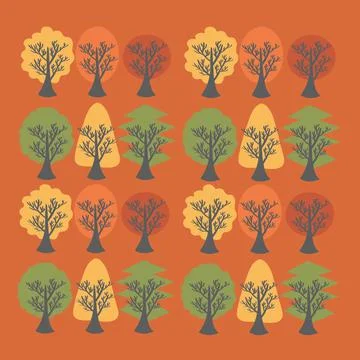Tree, leaf, vector, nature, autumn, branch, design, illustration, silhouette, sp Stock Photos