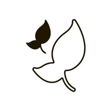 Tree leaves icon in trendy flat style isolated on white background. Eps 10. Stock Illustration
