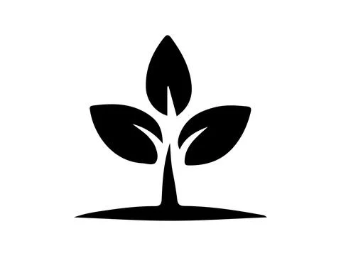 Tree with leaves icon vector on a white background イラスト素材