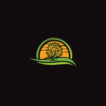 TREE Letter monogram Initial flat Unique modern flat abstract logo design. .. Stock Illustration