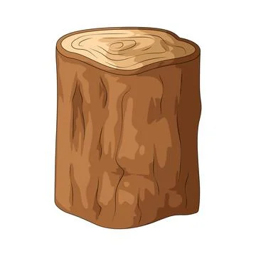 Tree log illustration Stock Illustration