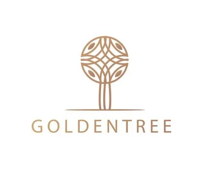 Tree Logo Design Stock Illustration