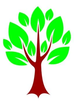 Tree Logo Design for various purpose. Stock Illustration