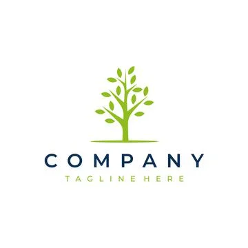 Tree logo design vector icon illustration Stock Illustration