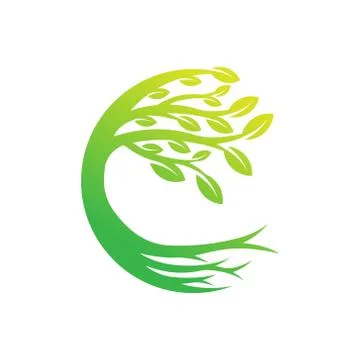 Tree Logo design vector illustration. Abstract Tree Logo vector in creative d Stock Illustration