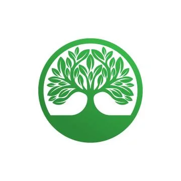 Tree Logo design vector illustration. Abstract Tree Logo vector in creative d イラスト素材