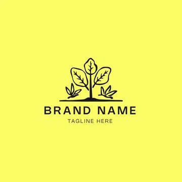 Tree logo design vector template. Nature logo design vector template. Natur.. Stock Illustration
